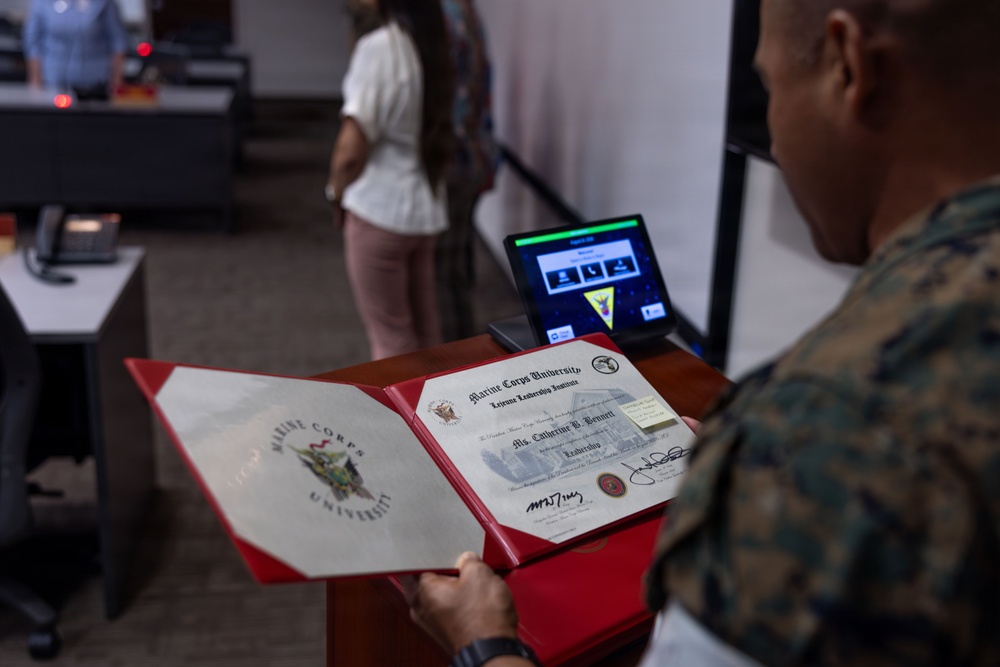 MCAS Cherry Point Civilian Leadership Program awards ceremony