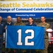 Coast Guard participates in Seattle Seahawks change of command ceremony.