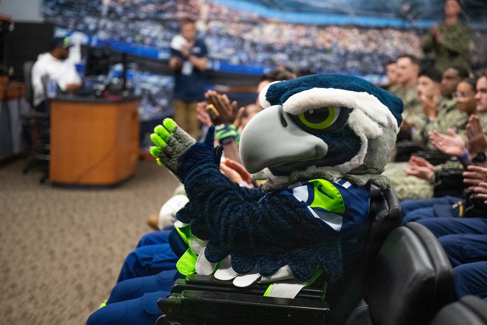 Coast Guard participates in Seattle Seahawks change of command ceremony