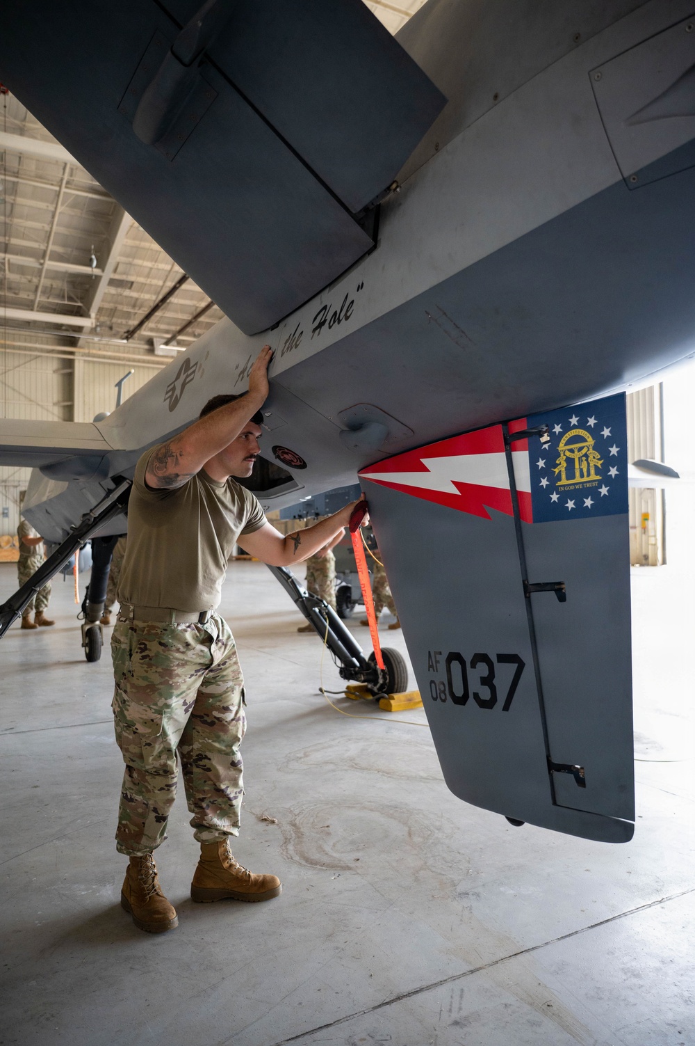 Photo of 116th MXG Maintenance on MQ-9 Reaper