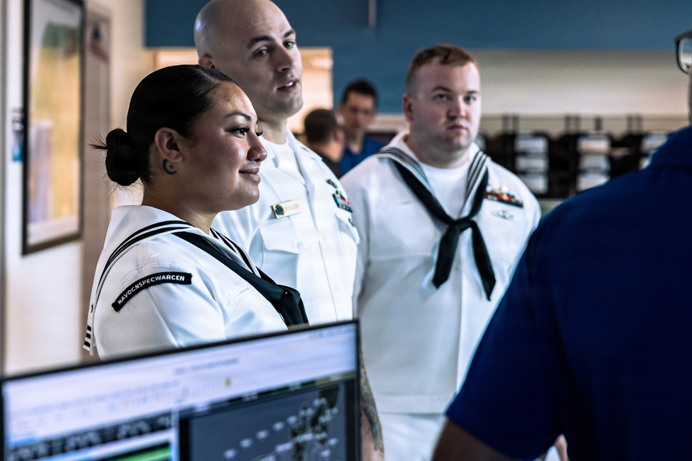 US Sailors Visit the National Weather Service