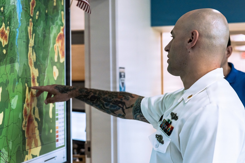 US Sailors Visit the National Weather Service
