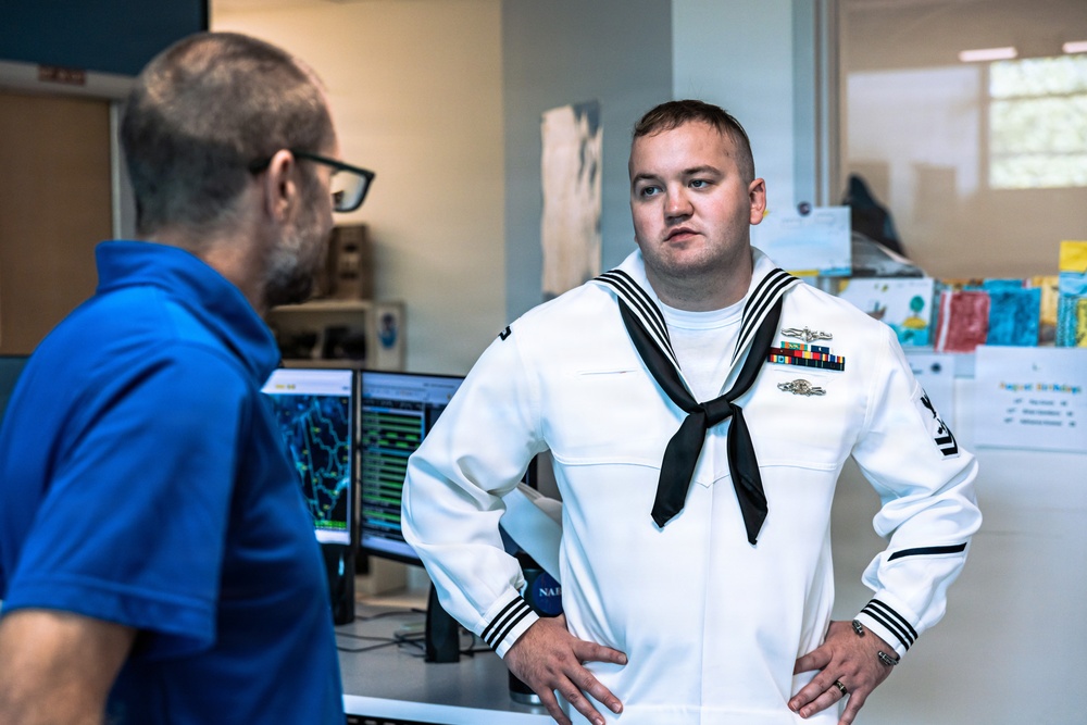 US Sailors Visit the National Weather Service