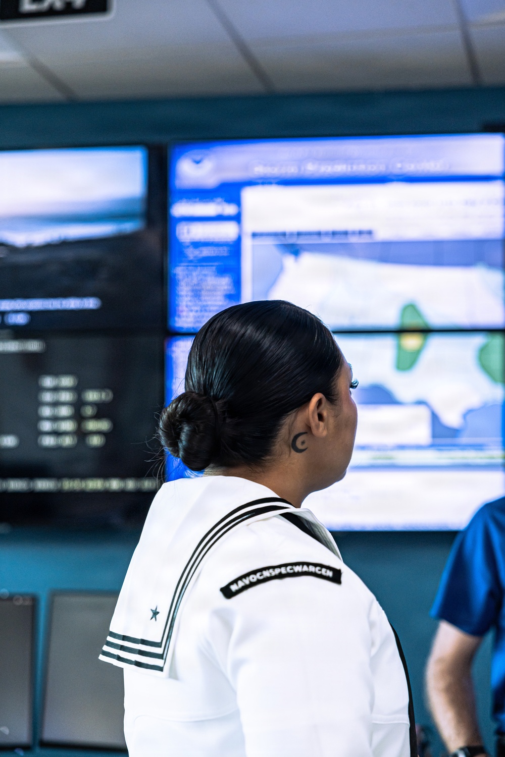 US Sailors Visit the National Weather Service