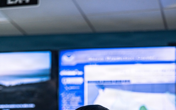 US Sailors Visit the National Weather Service