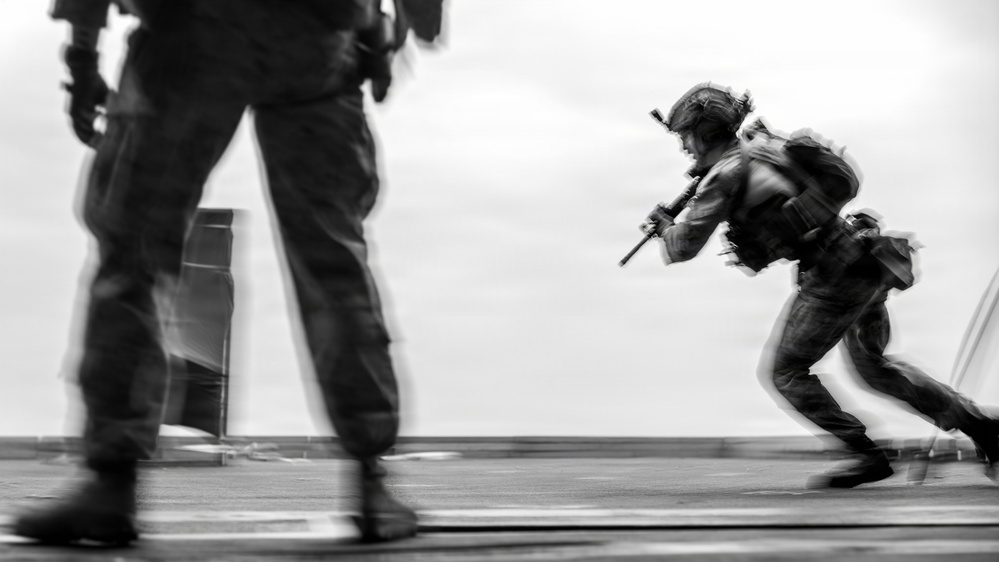 11th MEU Marines, Sailors Conduct Combat Marksmanship Training Aboard USS Boxer