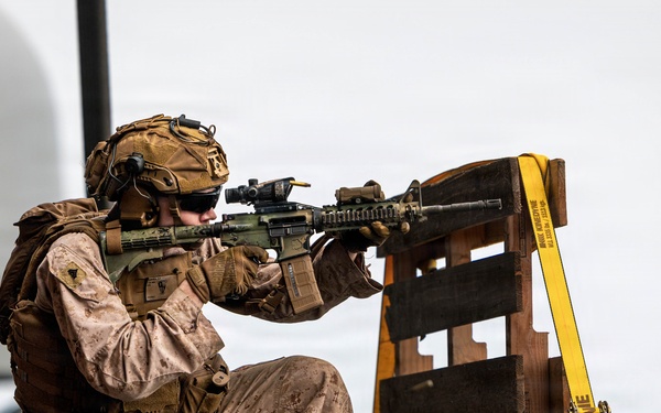11th MEU Marines, Sailors Conduct Combat Marksmanship Training Aboard USS Boxer