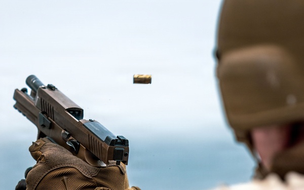 11th MEU Marines, Sailors Conduct Combat Marksmanship Training Aboard USS Boxer