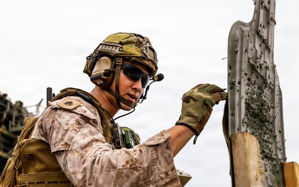 11th MEU Marines, Sailors Conduct Combat Marksmanship Training Aboard USS Boxer