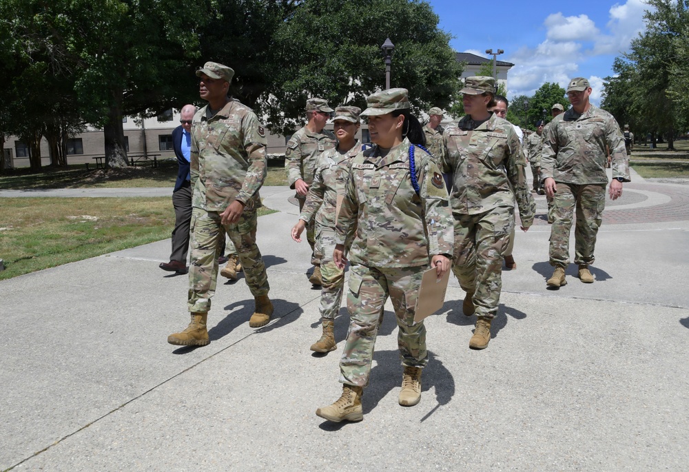 Agile, Lethal, Prepared: Maj. Gen. Collins Engages with Team Keesler