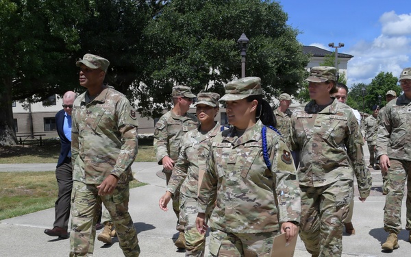 Agile, Lethal, Prepared: Maj. Gen. Collins Engages with Team Keesler