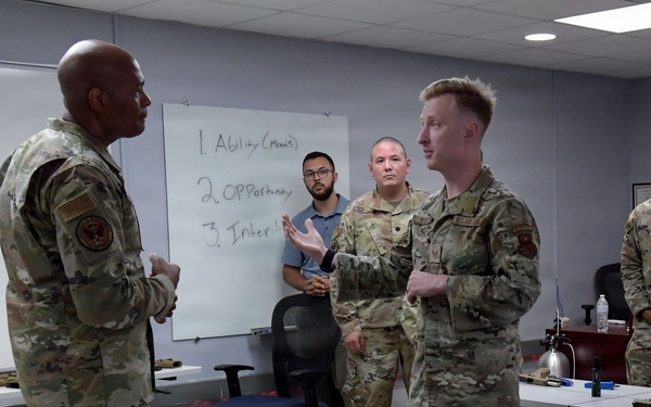 Agile, Lethal, Prepared: Maj. Gen. Collins Engages with Team Keesler