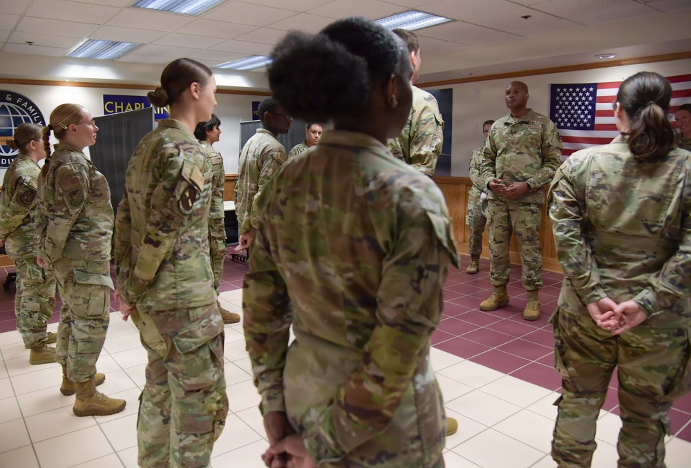 Agile, Lethal, Prepared: Maj. Gen. Collins Engages with Team Keesler