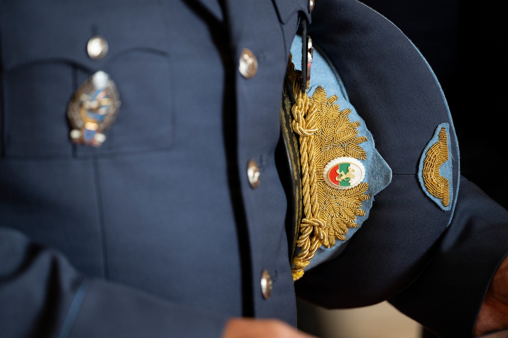 Bulgarian Air Force Commander Maj. Gen. Nikolay Rusev Participates in an Air Force Full Honors Wreath-Laying Ceremony at the Tomb of the Unknown Soldier