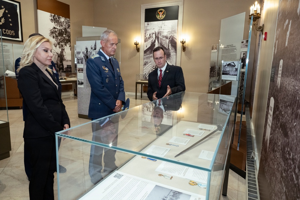 Bulgarian Air Force Commander Maj. Gen. Nikolay Rusev Participates in an Air Force Full Honors Wreath-Laying Ceremony at the Tomb of the Unknown Soldier