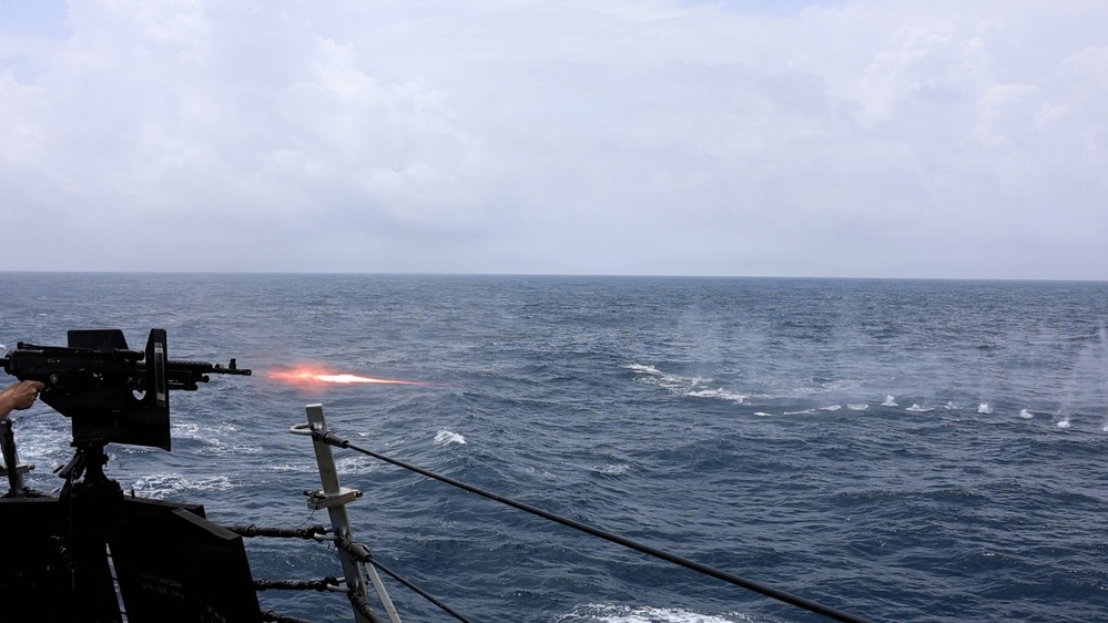 USS Gridley conducts live fire exercises