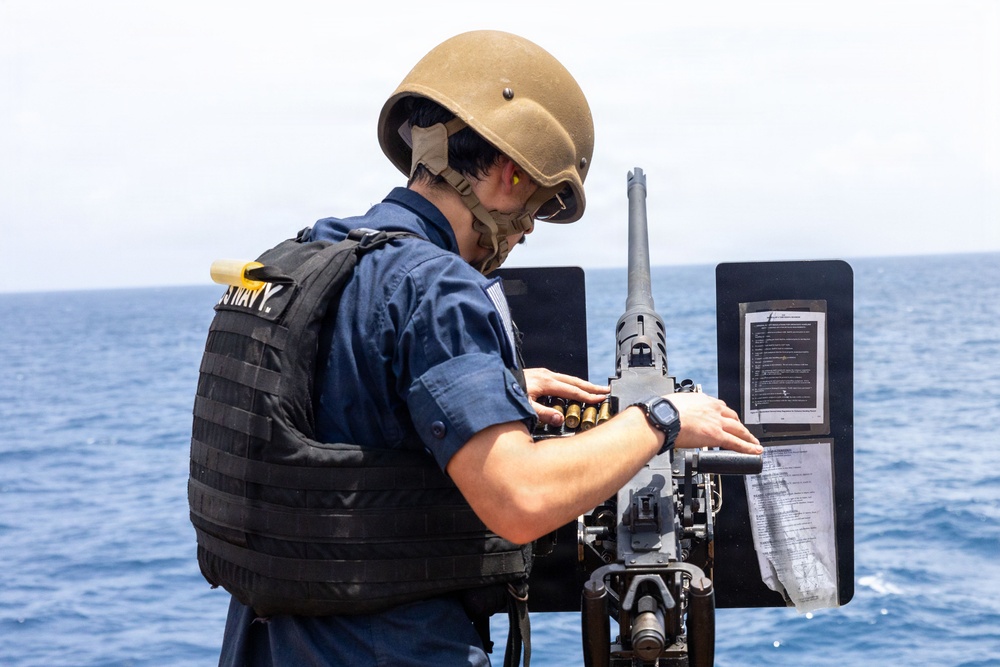 USS Gridley conducts live fire exercises