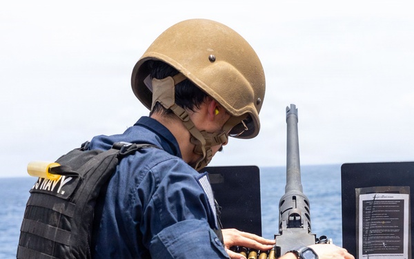 USS Gridley conducts live fire exercises