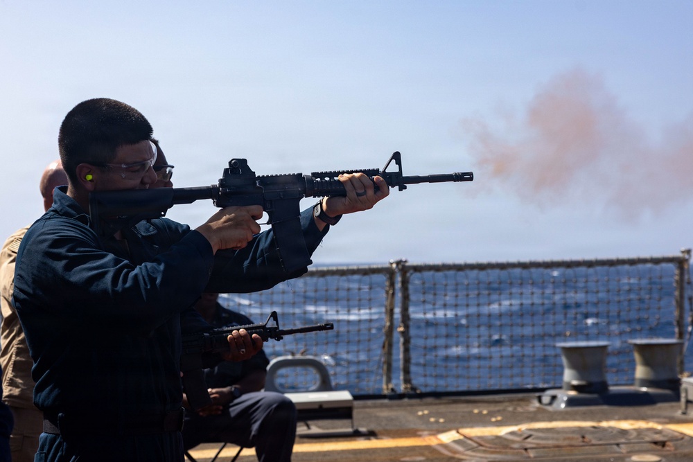 USS Gridley conducts live fire exercises