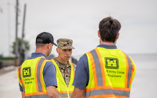 Lt. Col. Anderson, Buffalo District Commander Tours the District from Cleveland to Defiance, Ohio
