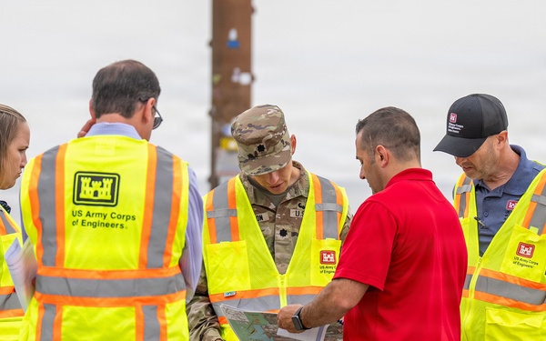 Lt. Col. Anderson, Buffalo District Commander Tours the District from Cleveland to Defiance, Ohio