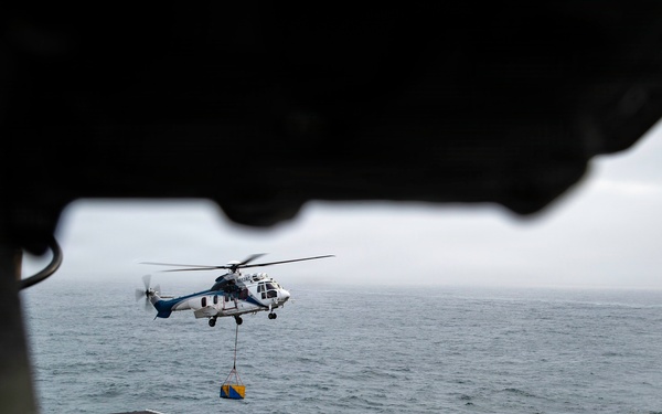 USS George Washington Conducts Replenishment at Sea