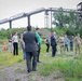 Touring the Lorain GeoPools Recycling Facility with Buffalo District Commander, Lt. Col. Anderson