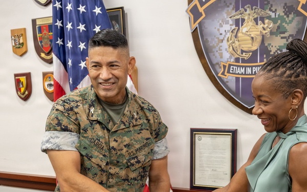 Yvonne M. Jones receives multiple awards at Wounded Warrior Regiment