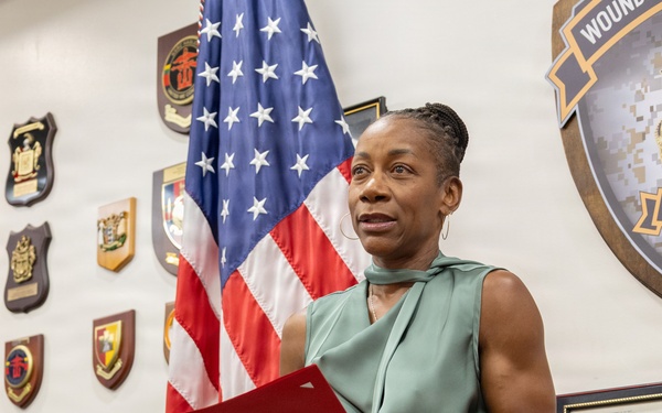 Yvonne M. Jones receives multiple awards at Wounded Warrior Regiment