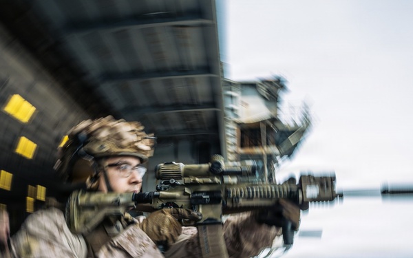 11th MEU Marines, Sailors Conduct Combat Marksmanship Training Aboard USS Boxer