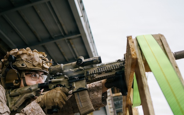 11th MEU Marines, Sailors Conduct Combat Marksmanship Training Aboard USS Boxer