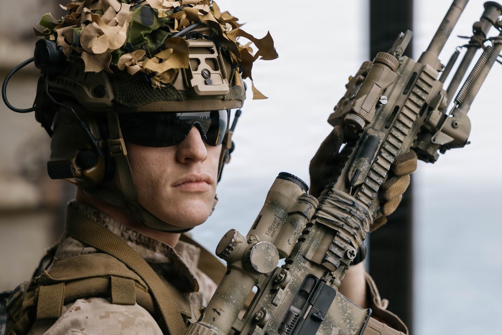 11th MEU Marines, Sailors Conduct Combat Marksmanship Training Aboard USS Boxer