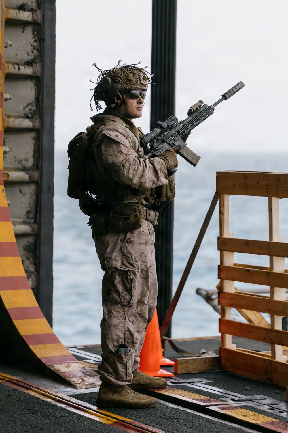 11th MEU Marines, Sailors Conduct Combat Marksmanship Training Aboard USS Boxer
