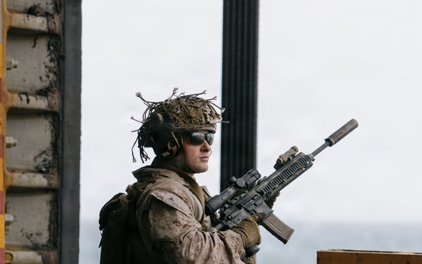 11th MEU Marines, Sailors Conduct Combat Marksmanship Training Aboard USS Boxer