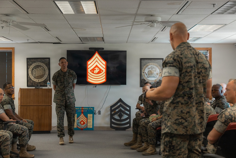 SMMC Visits First Sergeants School