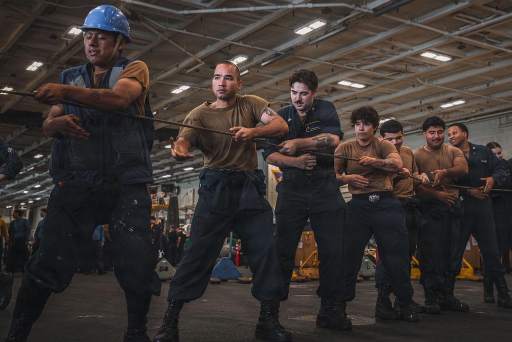 USS George Washington Conducts Replenishment at Sea