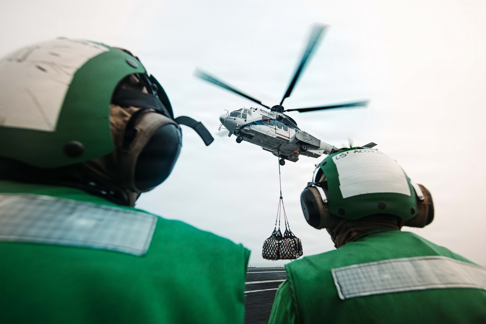 USS George Washington Conducts Replenishment at Sea