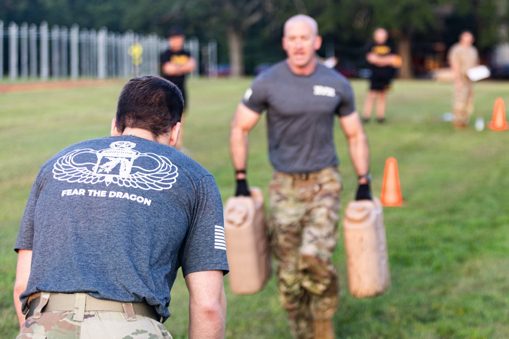 XVIII Airborne Corps' Birthday Team P.T. Competition