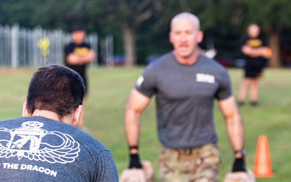 XVIII Airborne Corps' Birthday Team P.T. Competition