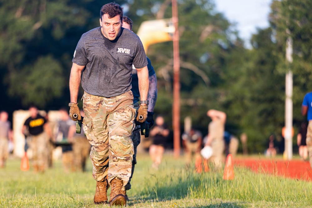 XVIII Airborne Corps' Birthday Team P.T. Competition