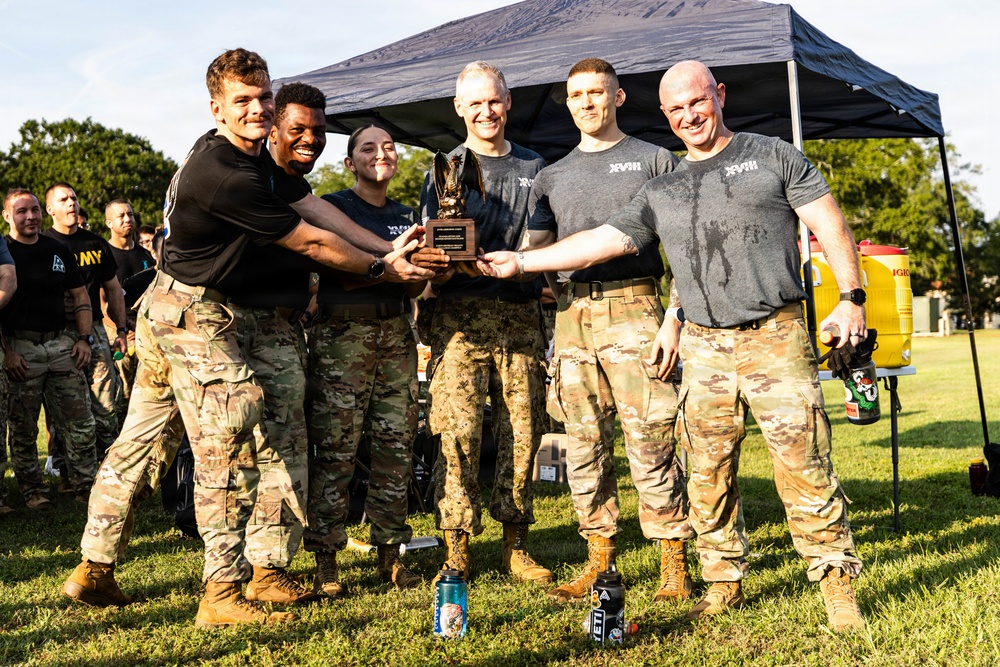 XVIII Airborne Corps' Birthday Team P.T. Competition