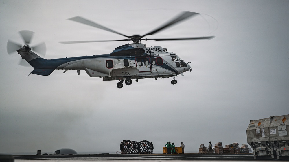 USS George Washington Conducts Replenishment at Sea