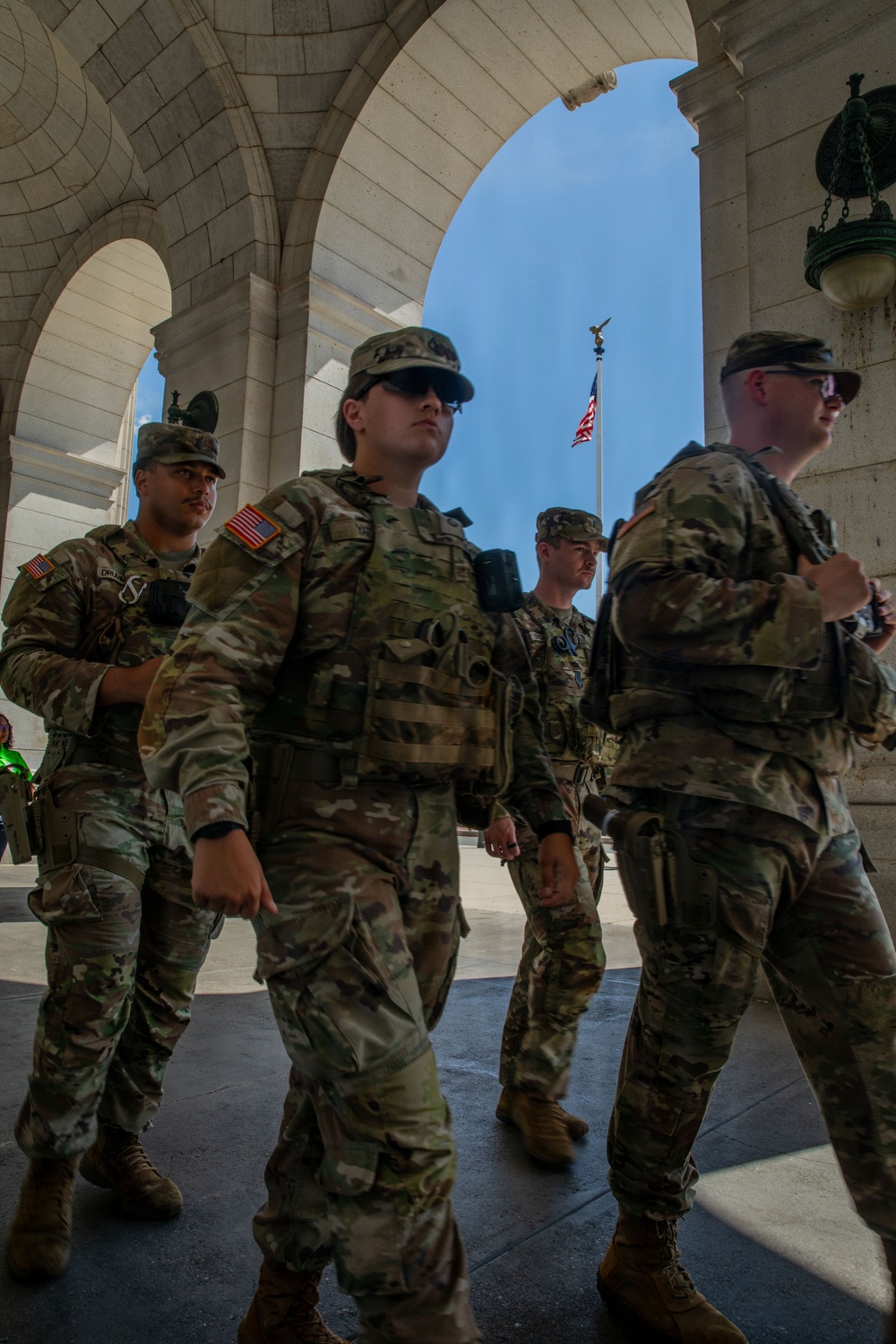 JTF-DC  Georgia Guardsman patrol Union Station