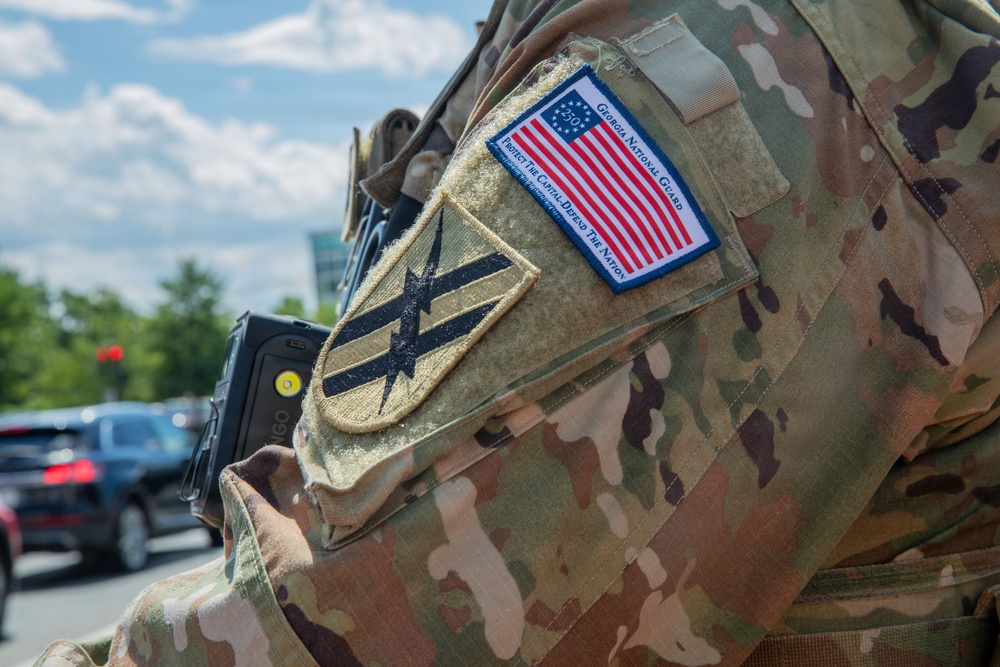 JTF-DC  Georgia Guardsman patrol Union Station