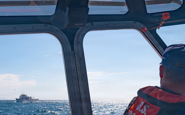Coast Guard Station Los Angeles-Long Beach boatcrew patrols for Operation Border Trident