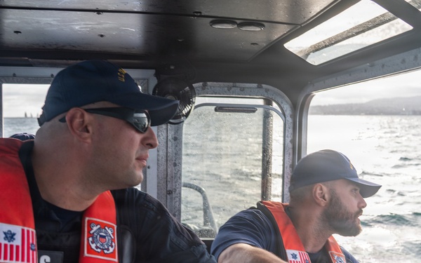 Coast Guard Station Los Angeles-Long Beach boatcrew patrols for Operation Border Trident
