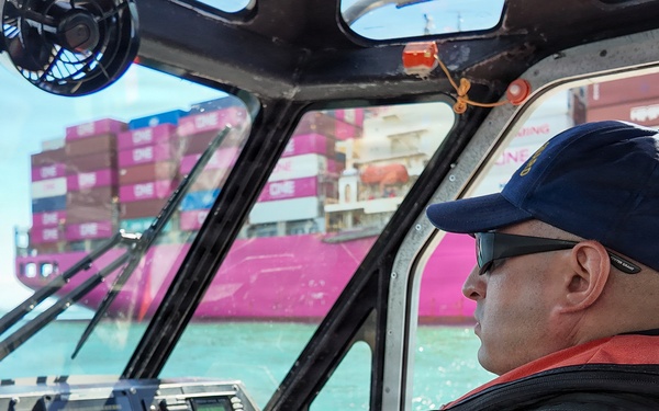 Coast Guard Station Los Angeles-Long Beach boatcrew patrols for Operation Border Trident