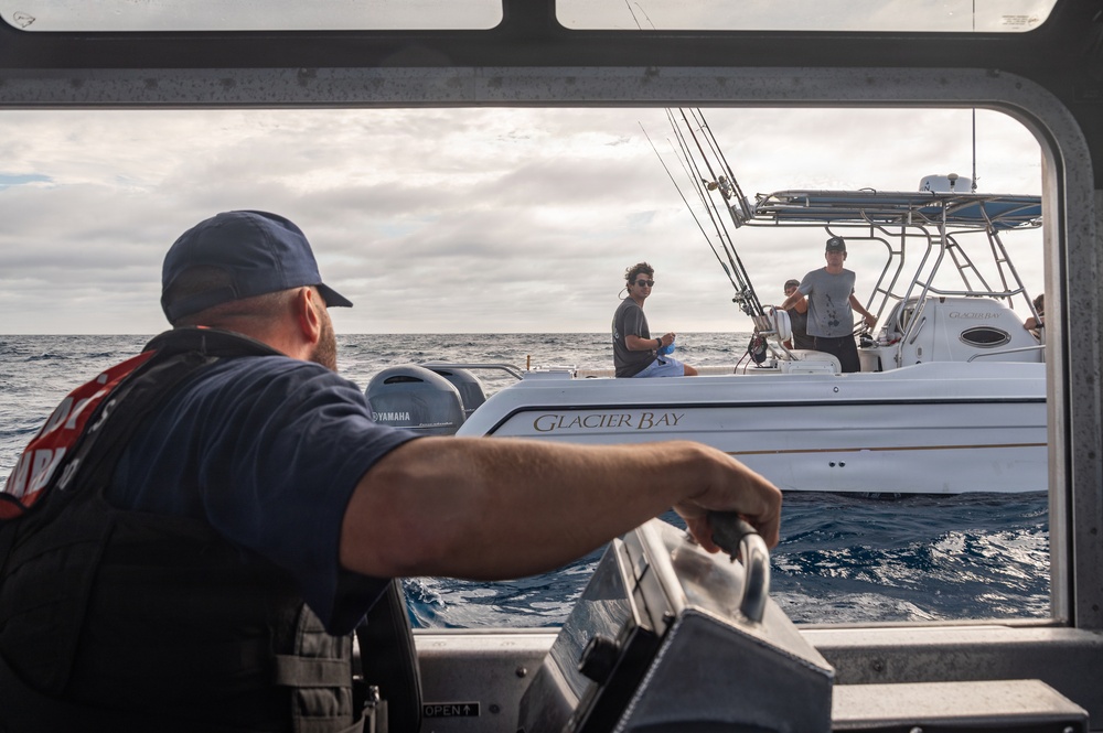 Coast Guard Station Los Angeles-Long Beach boatcrew patrols for Operation Border Trident