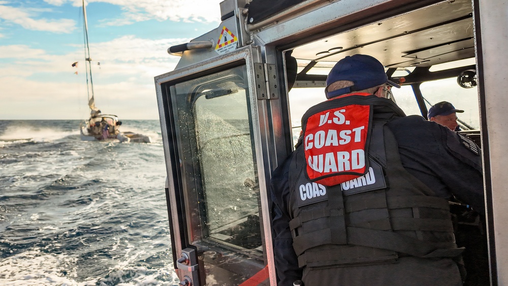 Coast Guard Station Los Angeles-Long Beach boatcrew patrols for Operation Border Trident