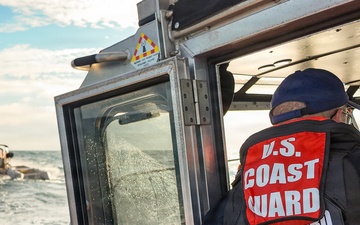 Coast Guard Station Los Angeles-Long Beach boatcrew patrols for Operation Border Trident